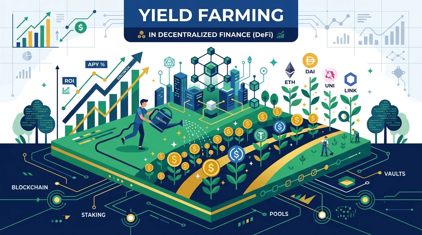 Вступ до DeFi: як працює Yield Farming та пасивний дохід у стейблкоїнах